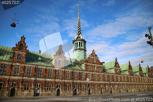 Image of The Borsen, Oldest Building in Slotsholmen, in Copenhagen, Denma