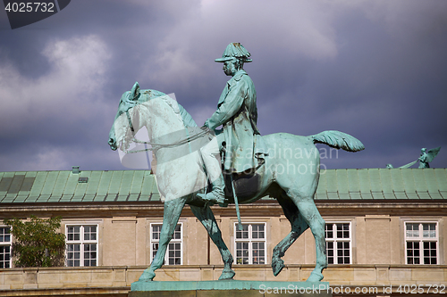 Image of Equestrian statue of Christian IX near Christiansborg Palace, Co