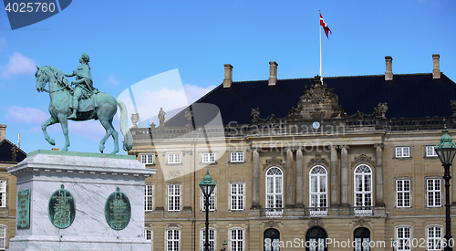 Image of Amalienborg Square in Copenhagen, Denmark