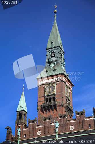 Image of Radhus, Copenhagen city hall in Copenhagen  Denmark