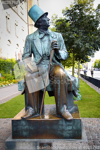 Image of Monument of Hans Christian Andersen in Copenhagen, Denmark
