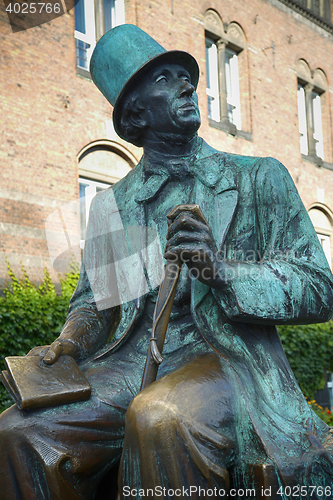 Image of Monument of Hans Christian Andersen in Copenhagen, Denmark