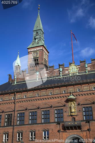 Image of Radhus, Copenhagen city hall in Copenhagen  Denmark