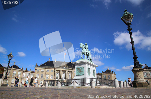 Image of COPENHAGEN, DENMARK - AUGUST 15, 2016: Sculpture of Frederik V o