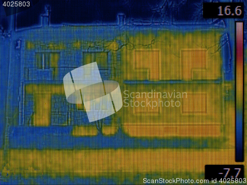 Image of Semi Detached Houses Infrared