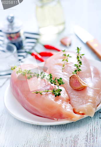 Image of raw chicken fillet