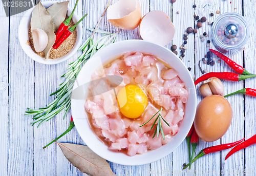 Image of raw chicken pieces