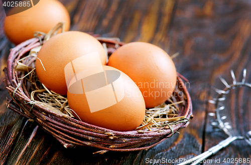 Image of chicken eggs