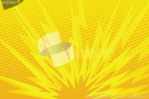 Image of Yellow cartoon blast background