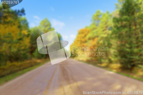 Image of road in the autumn season