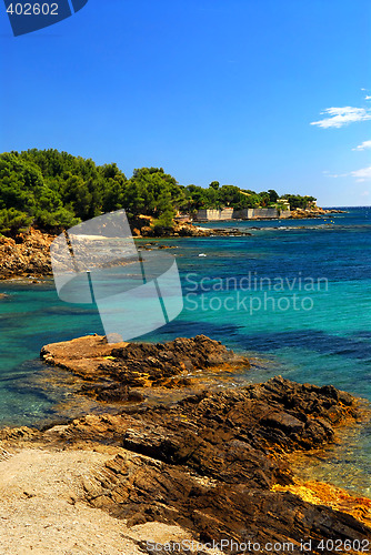 Image of Mediterranean coast of French Riviera