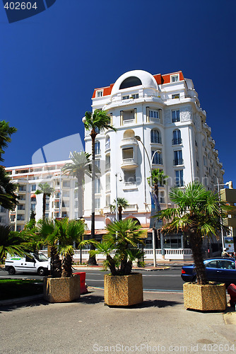 Image of Croisette promenade in Cannes, France