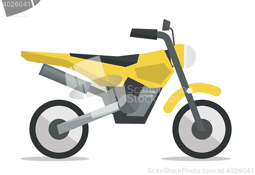 Image of Classic retro motorcycle vector illustration.