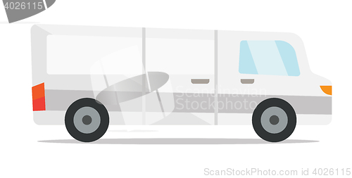 Image of Commercial delivery truck vector illustration.