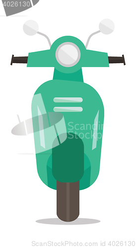 Image of Modern classic scooter vector illustration.