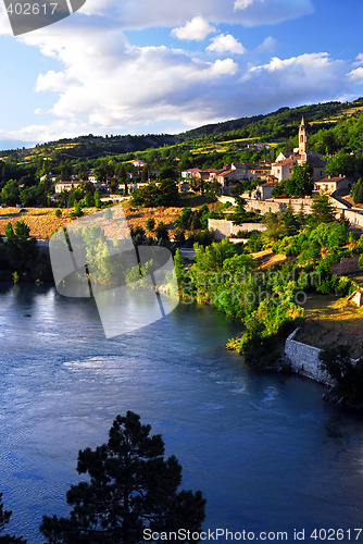 Image of Town of Sisteron in Provence France