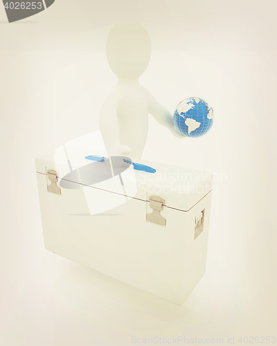 Image of . 3D illustration. Vintage style.