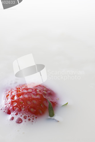 Image of strawberry and milk