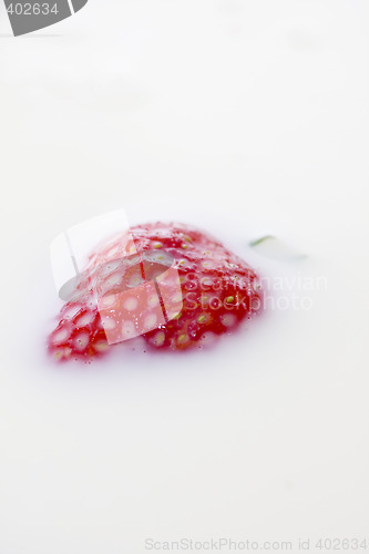 Image of strawberry and milk