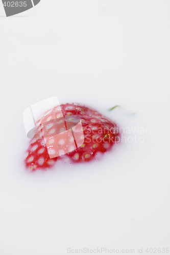 Image of strawberry and milk