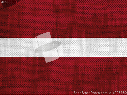 Image of Flag on old linen