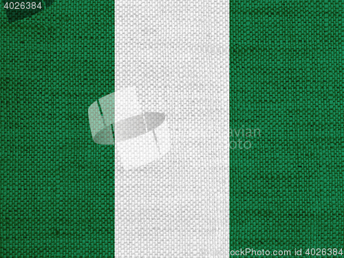 Image of Flag on old linen