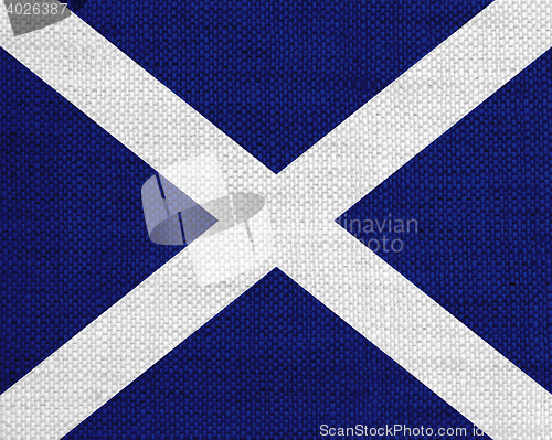 Image of Flag on old linen