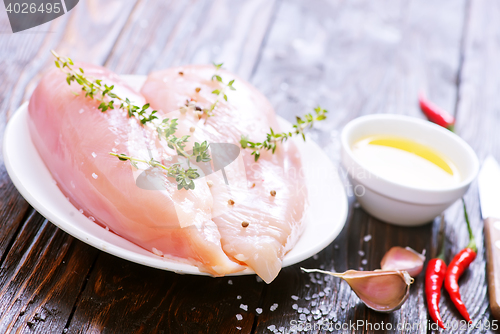 Image of raw chicken fillet