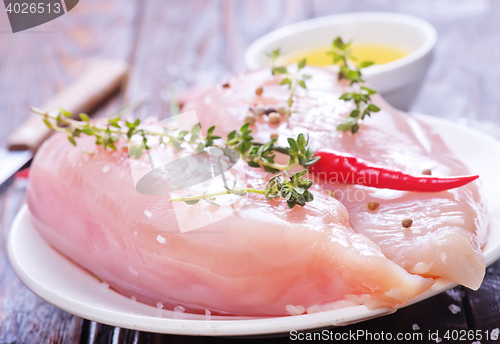 Image of raw chicken fillet