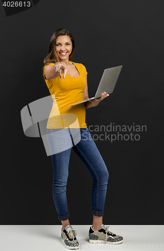 Image of Woman with a laptop