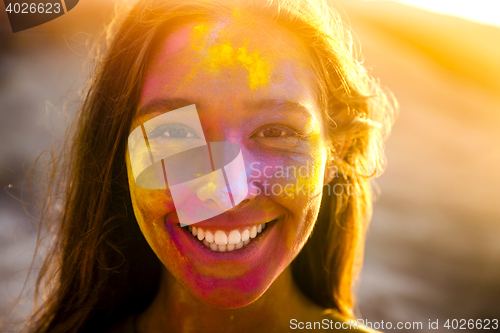 Image of Having fun with colored powder