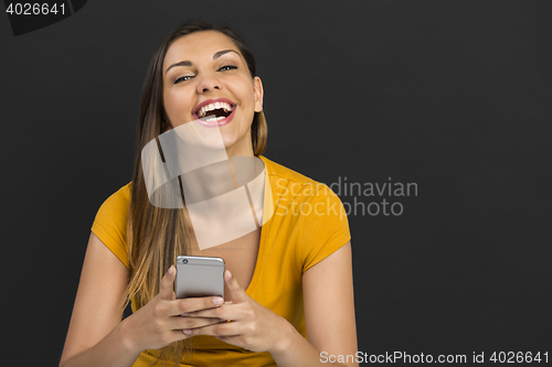 Image of Girl with a smartphone