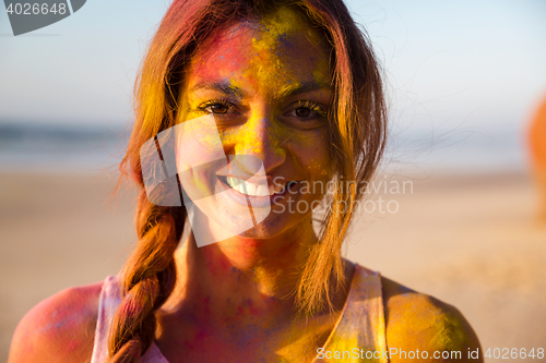 Image of Having fun with colored powder