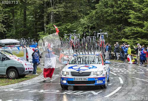 Image of The Car of FDJ.fr Team - Tour de France 2014