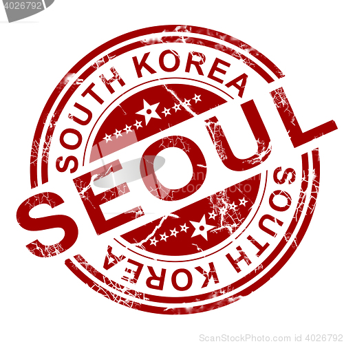 Image of Red Seoul stamp 