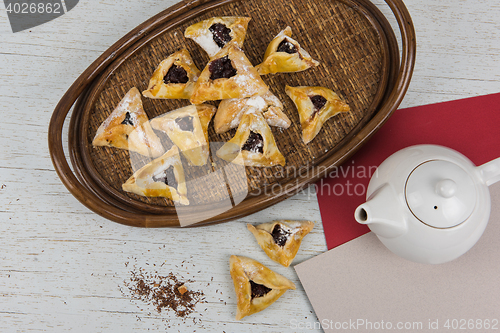 Image of Tea, buns with jam