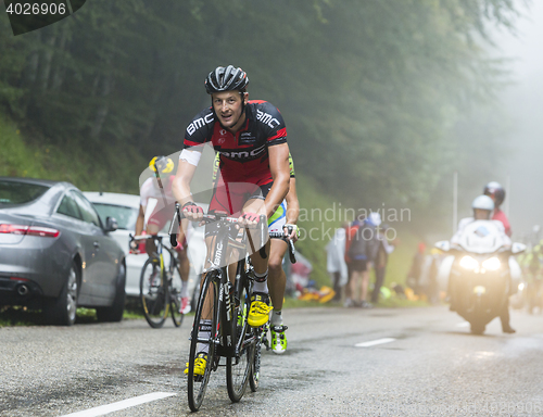 Image of The Cyclist Marcus Burghardt Climbing Col du Platzerwasel - Tour