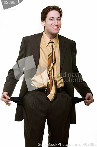 Image of Broke business man