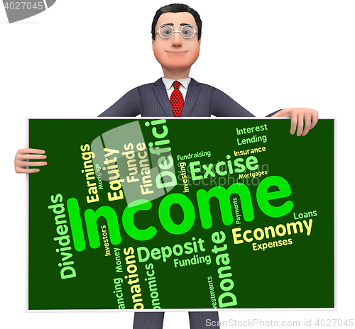 Image of Income Word Means Text Salary And Revenues