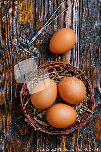 Image of chicken eggs