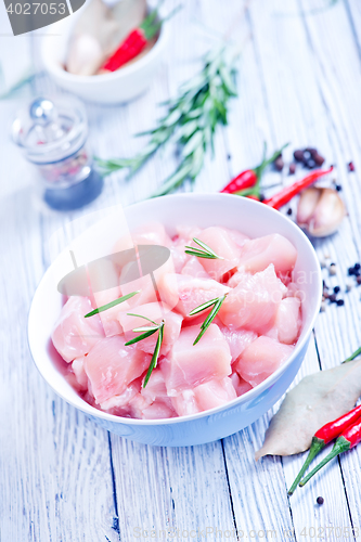 Image of raw chicken pieces