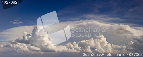 Image of Panoramic Cloudscape Background