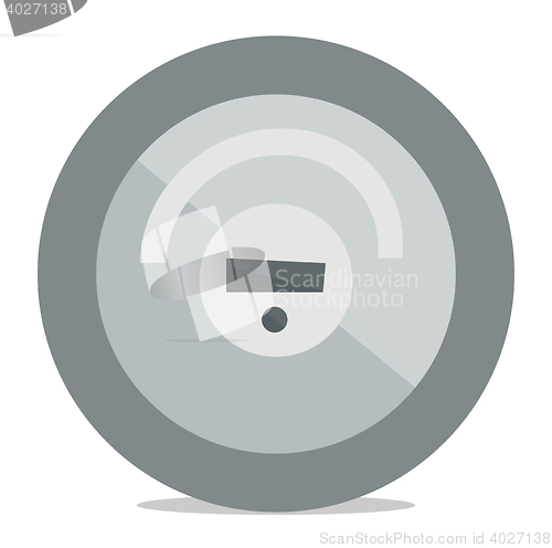 Image of Robotic vacuum cleaner vector illustration.