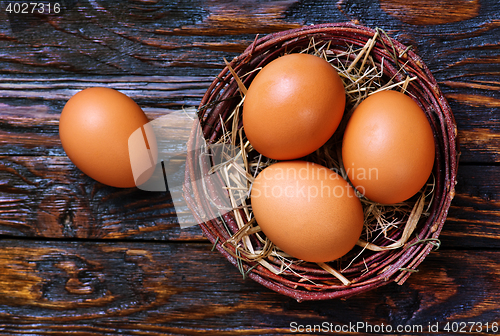 Image of chicken eggs