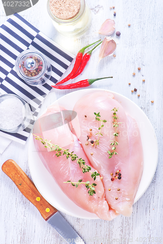 Image of raw chicken fillet