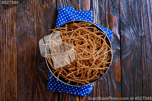 Image of brown pasta