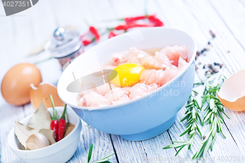 Image of raw chicken pieces