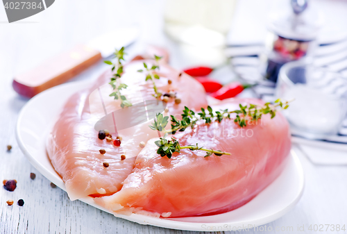 Image of raw chicken fillet