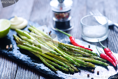 Image of fried asparagus