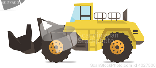 Image of Large yellow dredge vector illustration.